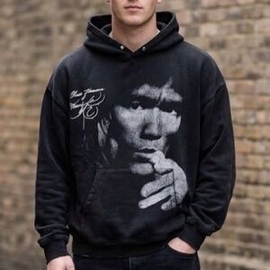 Limited Edition Darc Sport x Bruce Lee "Don't Think - Feel" premium black hoodie